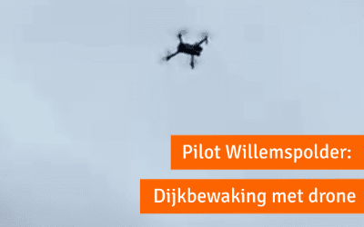 Met drones de dijk bewaken